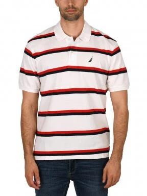 Nautica Brennan Polo Shirt férfi galléros póló fehér színben 1