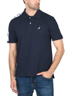 Nautica Dawson Polo Shirt férfi galléros póló sötétkék színben 1