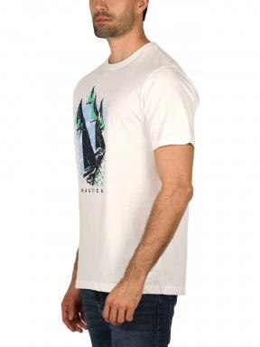 Nautica Cassius T-Shirt férfi rövid ujjú póló fehér színben 3