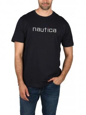 Nautica Kit T-Shirt férfi rövid ujjú póló sötétkék színben 1