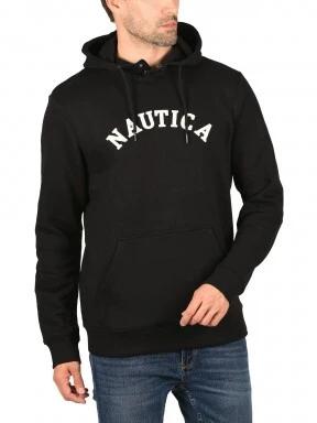 Nautica Ellis OH Hoody férfi kapucnis pulóver fekete színben 1