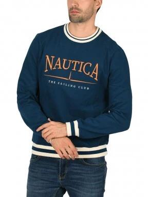 Nautica Tatum Sweatshirt férfi pulóver kék színben 1