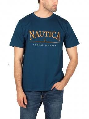Nautica Aster T-Shirt férfi rövid ujjú póló kék színben 1