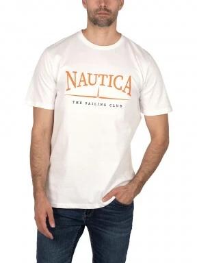 Nautica Aster T-Shirt férfi rövid ujjú póló fehér színben 1