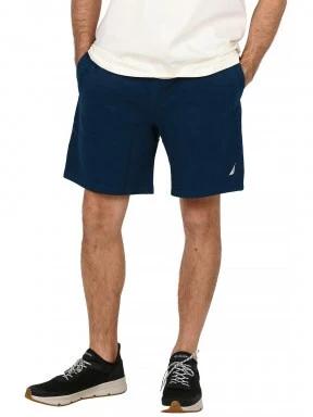 Nautica Keegan Fleece Short férfi rövidnadrág kék színben 1