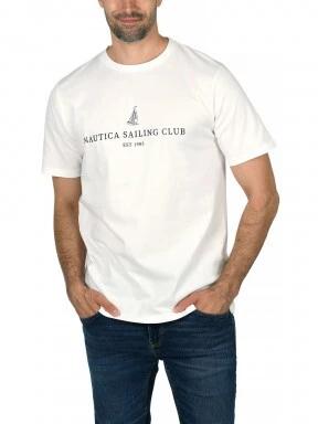 Nautica Stepney T-Shirt férfi rövid ujjú póló fehér színben 1