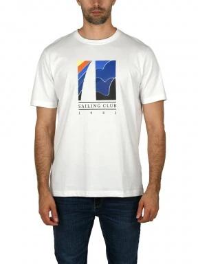 Nautica Tyrian T-Shirt férfi rövid ujjú póló fehér színben 1