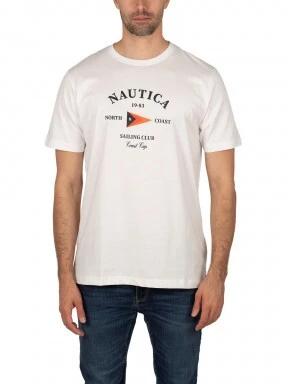 Nautica Erith T-Shirt férfi rövid ujjú póló fehér színben 1