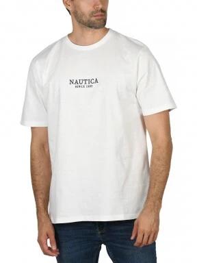 Nautica Nevada T-Shirt férfi rövid ujjú póló fehér színben 1
