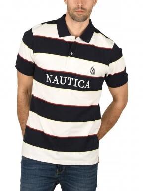 Nautica Murdock Polo Shirt férfi galléros póló sötétkék színben 1