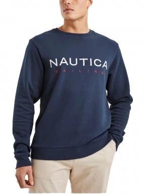 Nautica Otto Sweatshirt B&T férfi pulóver sötétkék színben 1