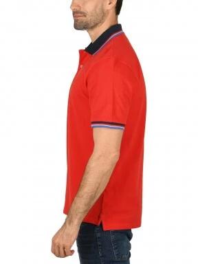 Nautica Odell Polo Shirt férfi galléros póló piros színben 3