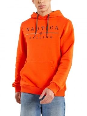 Nautica Malbo OH Hoody férfi kapucnis pulóver narancssárga színben 1