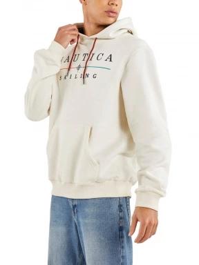 Nautica Malbo OH Hoody férfi kapucnis pulóver fehér színben 1