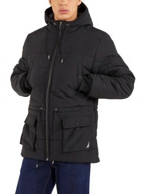 Nautica Colne Padded Jacket férfi utcai kabát fekete színben 1
