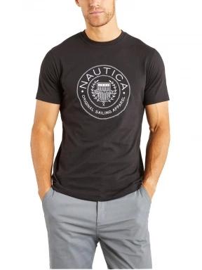 Nautica Pendle T-Shirt férfi rövid ujjú póló fekete színben 1