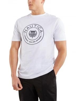 Nautica Pendle T-Shirt férfi rövid ujjú póló fehér színben 1