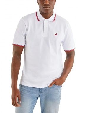 Nautica Sven Polo Shirt férfi rövid ujjú póló fehér színben 1