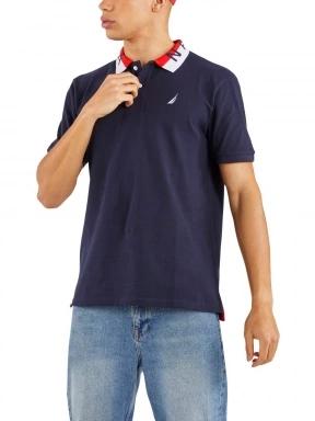 Nautica Braxton Polo Shirt férfi galléros póló sötétkék színben 1