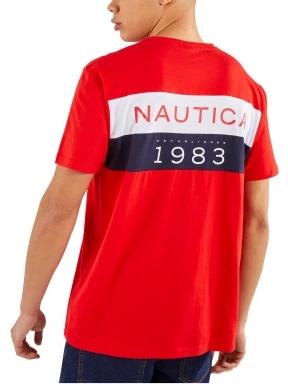 Nautica Zane T-Shirt férfi rövid ujjú póló piros színben 3