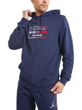 Nautica Brodie OH Hoody férfi kapucnis pulóver sötétkék színben 1