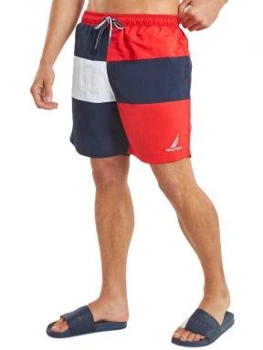 Nautica Sueno 6” Swim Short férfi beach short piros színben 1