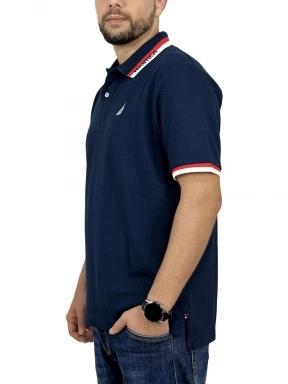 Nautica Elm Polo Shirt férfi galléros póló sötétkék színben 3