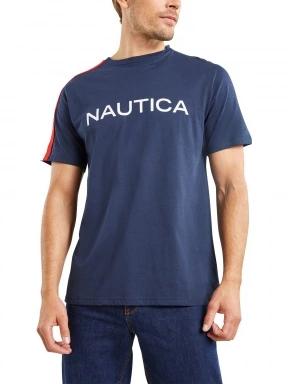 Nautica Heckmond T-Shirt férfi rövid ujjú póló sötétkék színben 1