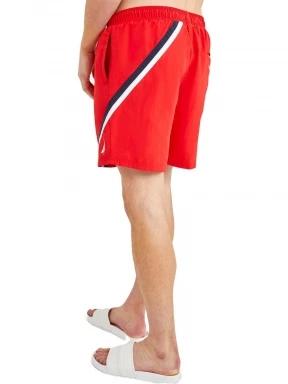 Nautica Grampian 6” Swim Short férfi beach short piros színben 3