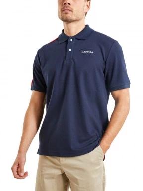 Nautica Hopeman Polo Shirt férfi galléros póló sötétkék színben 1