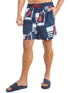 Nautica Lhanbryde 6” Swim Short férfi beach short sötétkék színben 1