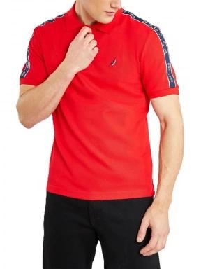 Nautica Connolly Polo Shirt férfi galléros póló piros színben 1
