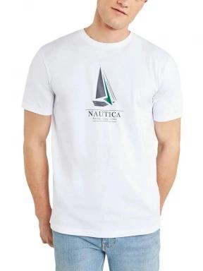 Nautica Evander T-Shirt férfi rövid ujjú póló fehér színben 1