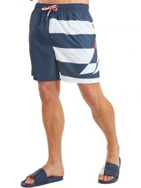 Nautica Kameron  6” Swim Short férfi beach short sötétkék színben 1