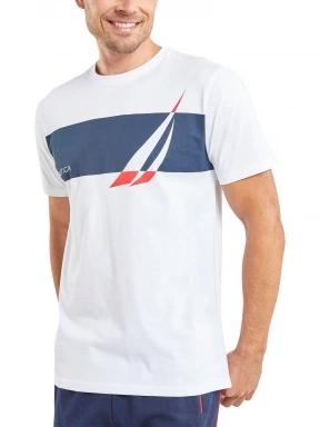 Nautica Adonis T-Shirt férfi rövid ujjú póló fehér színben 1