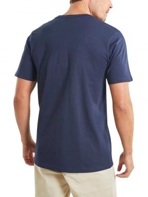 Nautica Cade T-Shirt férfi rövid ujjú póló sötétkék színben 3