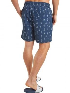Nautica Gabriel 6” Swim Short férfi beach short sötétkék színben 3