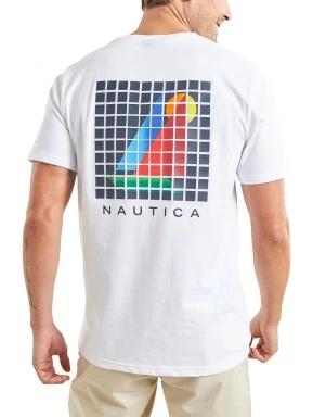 Nautica Malaki T-Shirt férfi rövid ujjú póló fehér színben 3