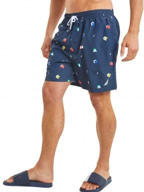 Nautica Winston 6” Swim Short férfi beach short sötétkék színben 1