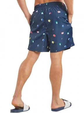 Nautica Winston 6” Swim Short férfi beach short sötétkék színben 3