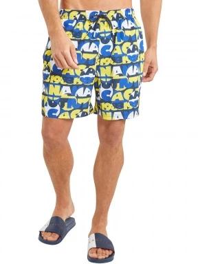 Nautica Omari 6” Swim Short férfi beach short sárga színben 1