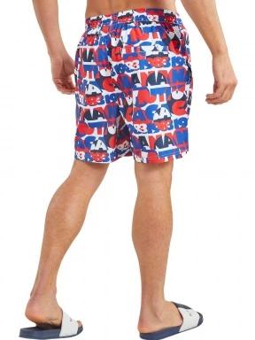 Nautica Omari 6” Swim Short férfi beach short piros színben 3