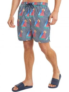 Nautica Tadeo 6” Swim Short férfi beach short sötétkék színben 1