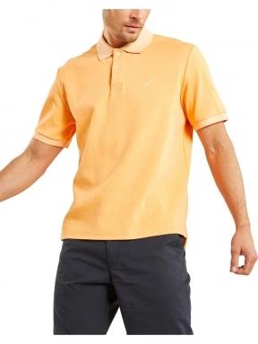 Nautica Emory Polo Shirt férfi galléros póló narancssárga színben 1