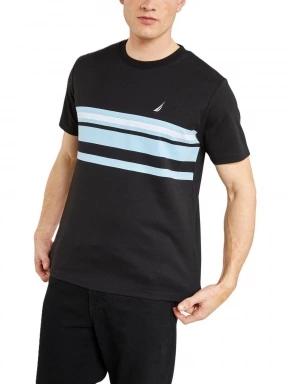 Nautica Stetson T-Shirt férfi rövid ujjú póló fekete színben 1