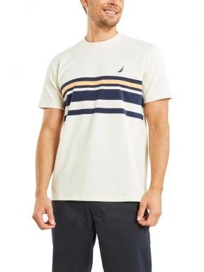Nautica Stetson T-Shirt férfi rövid ujjú póló fehér színben 1