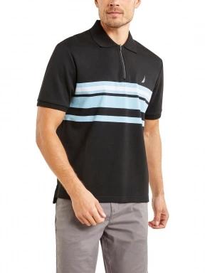 Nautica Princeton Polo Shirt férfi galléros póló fekete színben 1