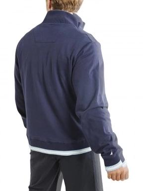 Nautica Banff 1/4 Zip Top férfi pulóver sötétkék színben 3