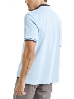Nautica Langley Polo Shirt férfi galléros póló világoskék színben 3