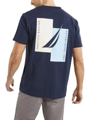 Nautica Niagara T-Shirt férfi rövid ujjú póló sötétkék színben 3